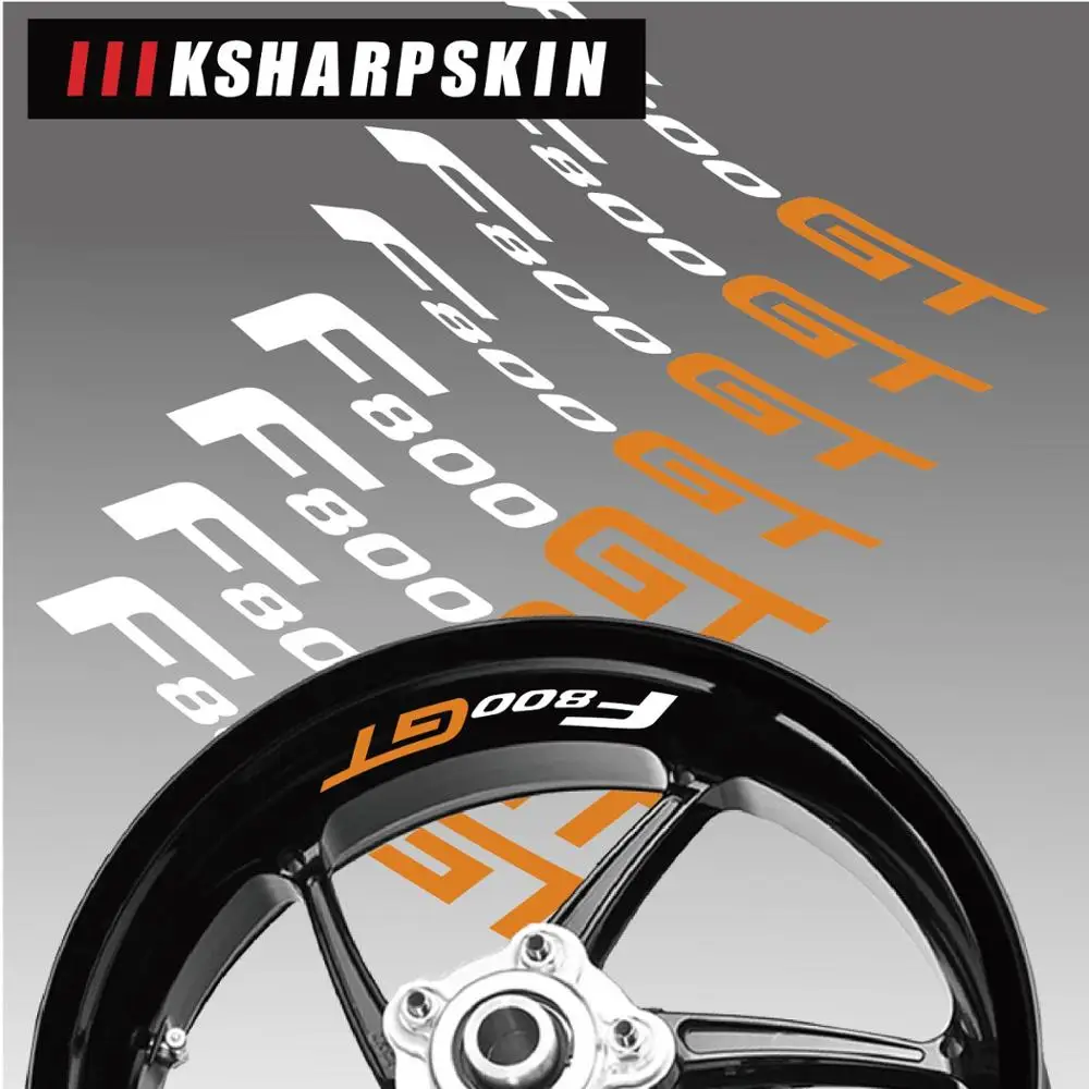 

Новые Светоотражающие аксессуары для мотоциклов передняя и задняя Φ, наклейка с логотипом обода, декоративные наклейки для BMW F800GT