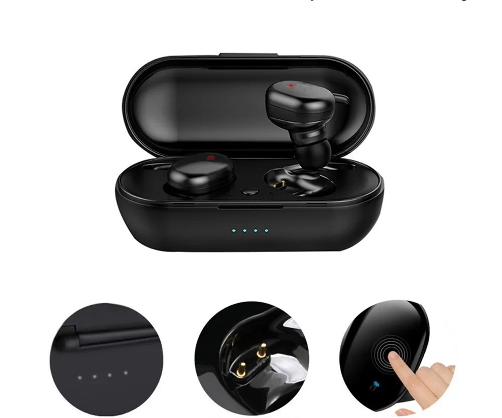 

Новые беспроводные наушники 5,0 стерео спортивные Bluetooth водонепроницаемые наушники гарнитура с сенсорным управлением