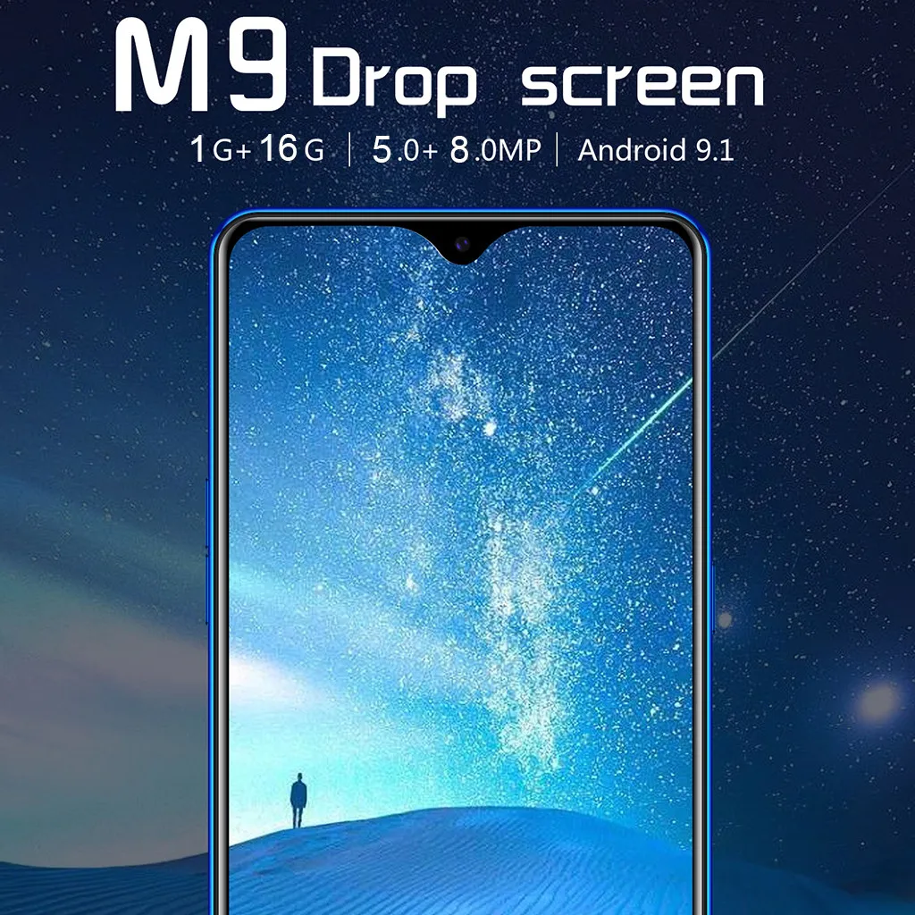 M9 Восьмиядерный 6 3 дюймовый дропшиппинг экран Android 9 1 1G + 16G GPS 3G звонок смартфон