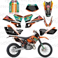0554 new team graphics backgrounds decals for ktm 125 200 250 300 400 450 525 exc 2004 motorcycle personality decoration