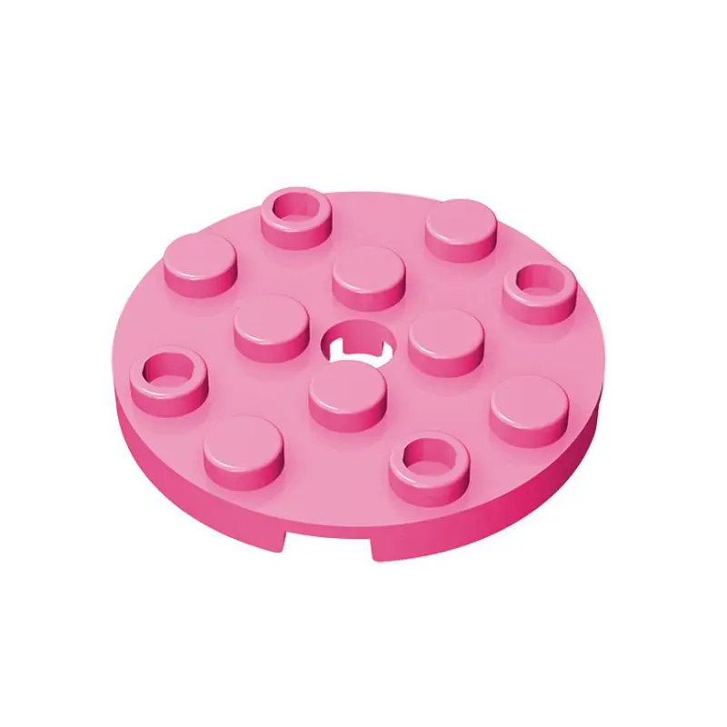 10 шт. круглая пластина MOC DIY 60474 4x4 с отверстием для булавки строительных блоков
