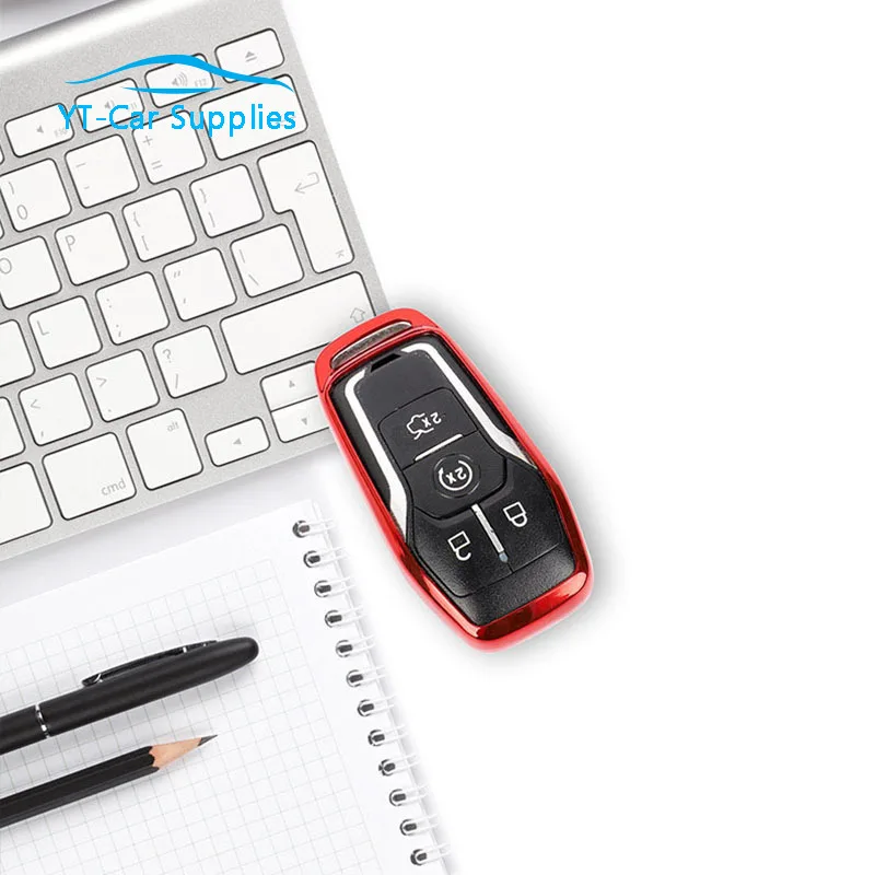 

Car TPU key shell remote control protection decorative key case For 15-17 Ford Mustang Car remote control Modifications