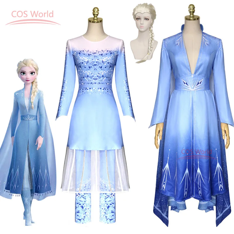 Женский костюм принцессы Анны Deluex для взрослых голубое длинное платье