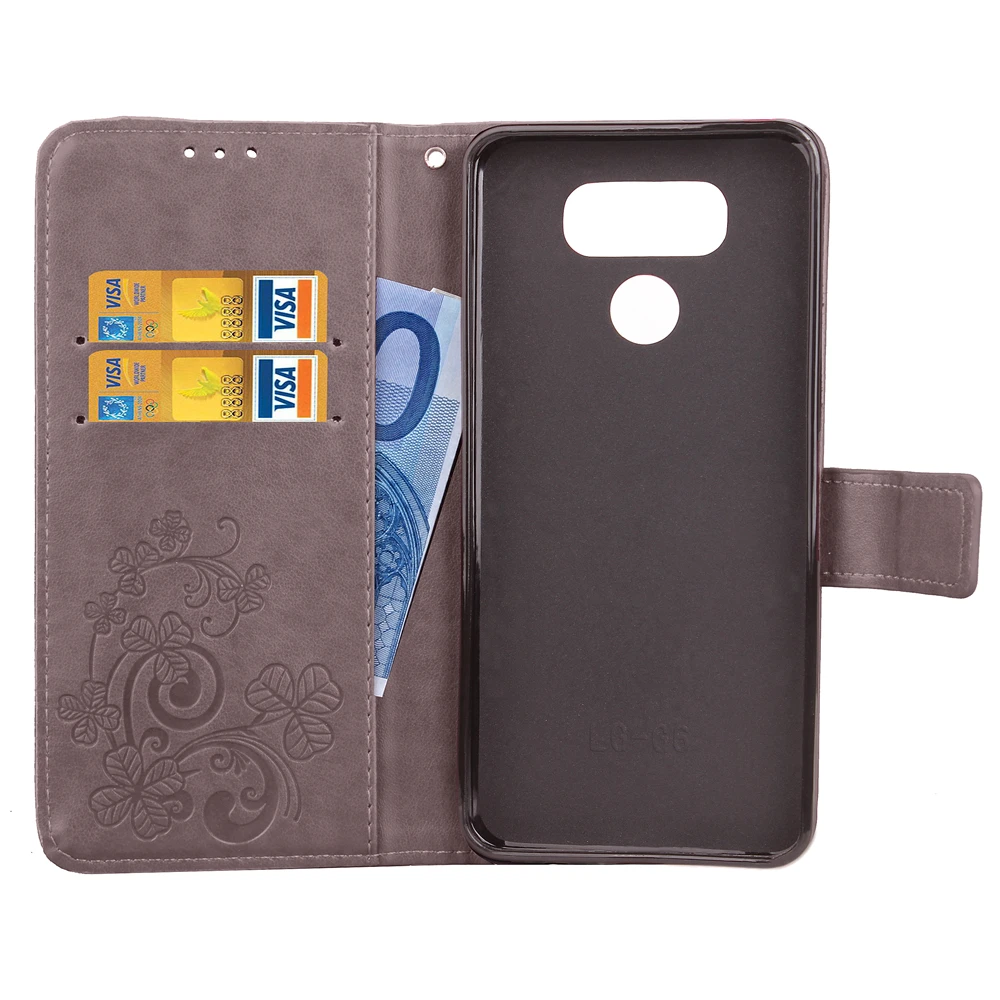 Роскошный кожаный чехол-книжка с цветочным принтом для LG G6 чехол 5 7 дюйма