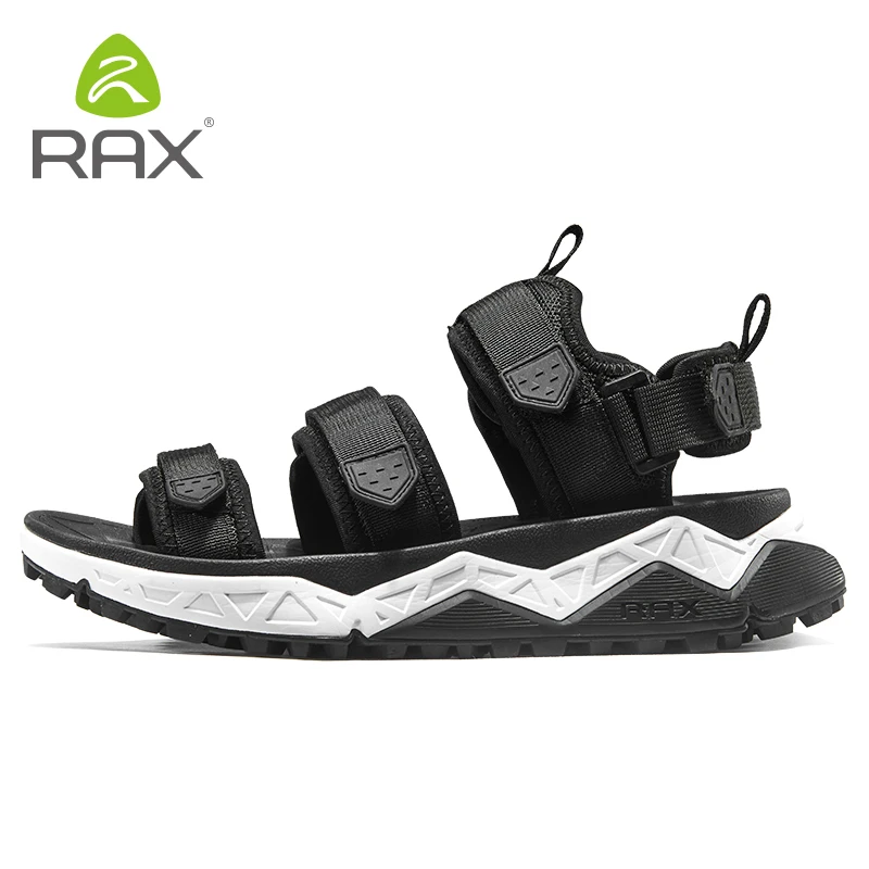 RAX/мужские спортивные сандалии; сезон лето; пляжные сандалии для мужчин; Водонепроницаемая Обувь для треккинга; Мужская дышащая обувь; Женская быстросохнущая обувь - Цвет: 490 black men