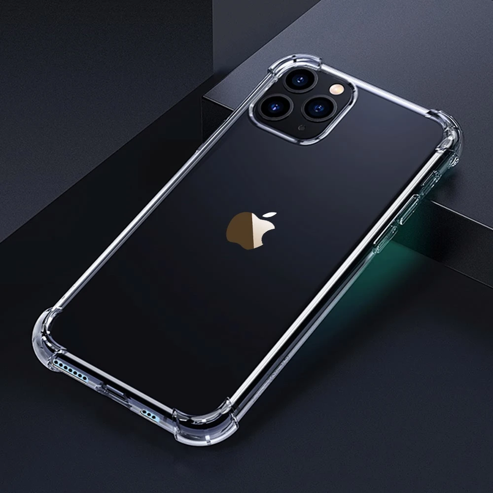 Прозрачный чехол для задней панели телефона IPhone 11 Pro Max Xr Xs X 8 7 Plus 6 6s 360