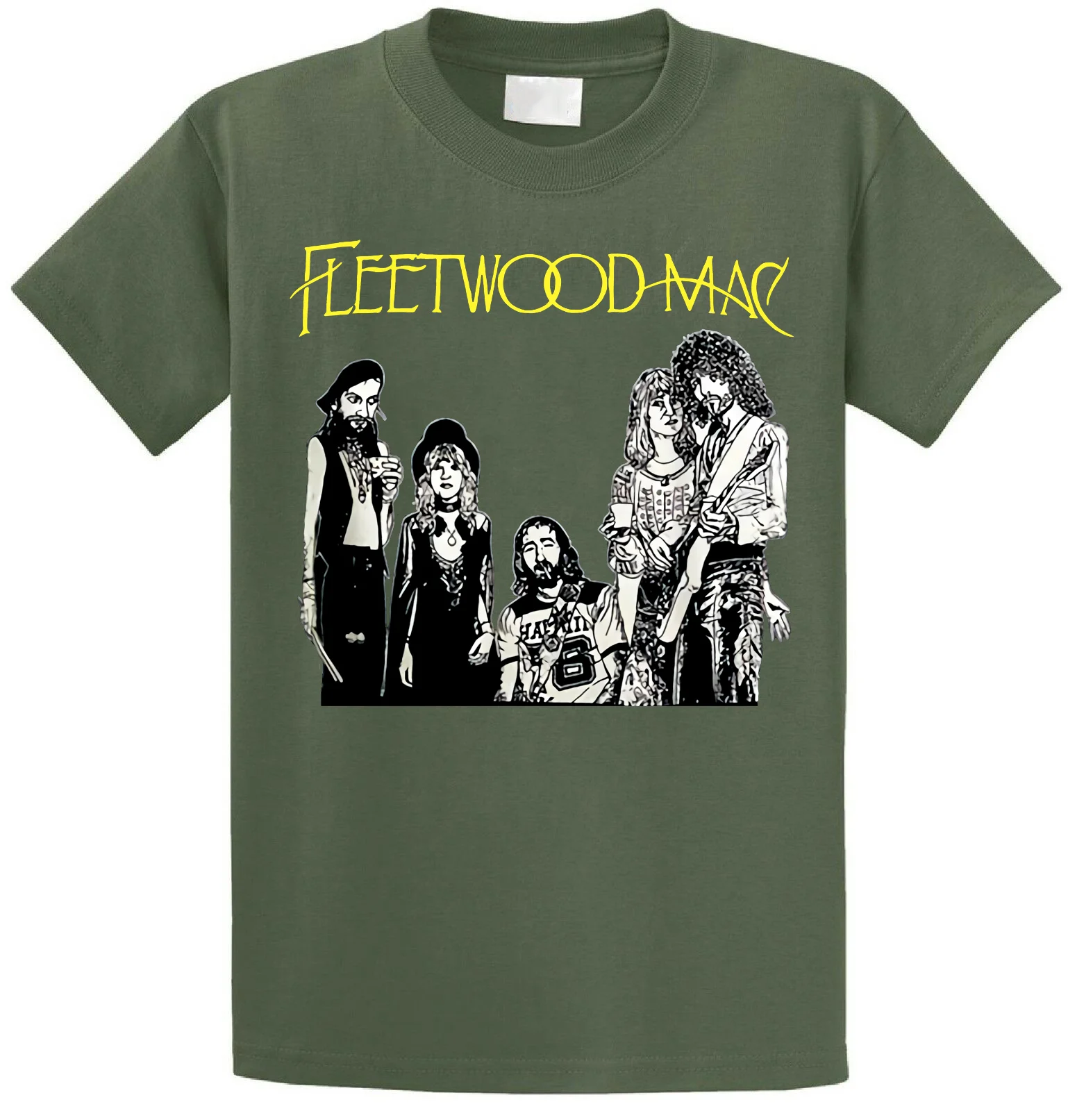 Fleetwood Mac Dreams цепочка цыганские слухи Черная футболка для поклонников рок S-6XL - Цвет: Армейский зеленый