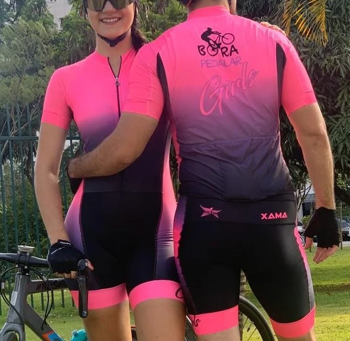 XAMA цветной градиентный пара велосипедный костюм|Велосипедные комплекты| |