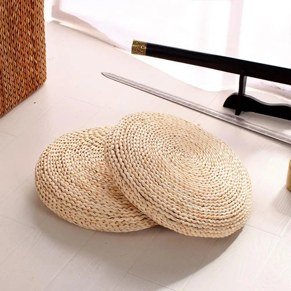 

Seat Cushion Exquisite Workmanship Tatami Cushion Floor Cushions Breathable Round Shape Tatami Futon Meditation Cushion