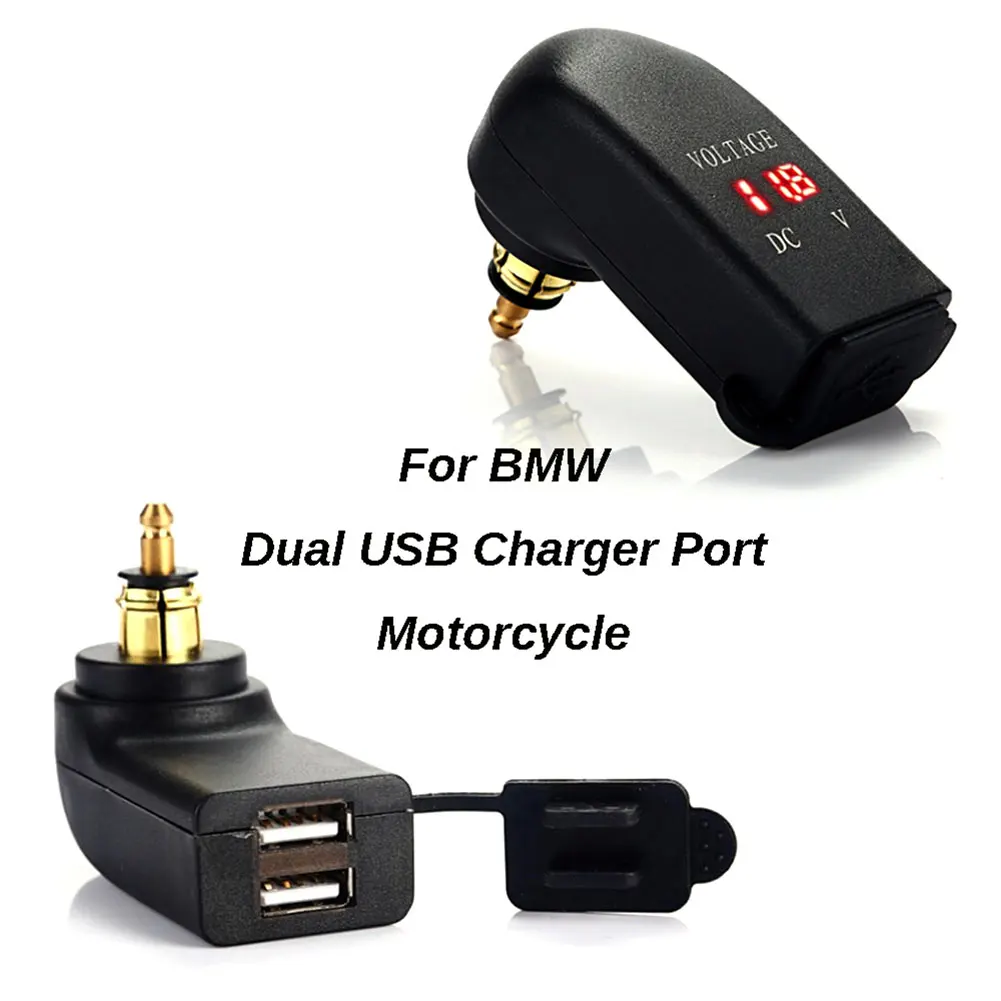 Адаптер для мотоцикла USB Зарядное устройство Dual Мощность usb Зарядное устройство гнездо для автомобильного прикуривателя для большинства 12-24V транспортных средств