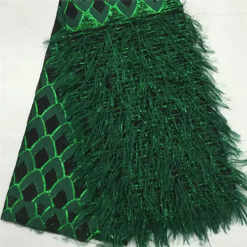 Вышивка листьями узор кружева кисточки блестки горячая Распродажа африканская