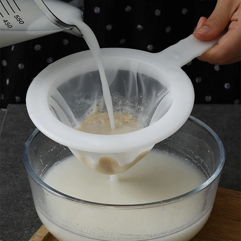 Reusable Nylon Super Fine Colander Mesh Sieve Strainer with Handle for Honey Juice Tea Soymilk Coffee Filter | Дом и сад
