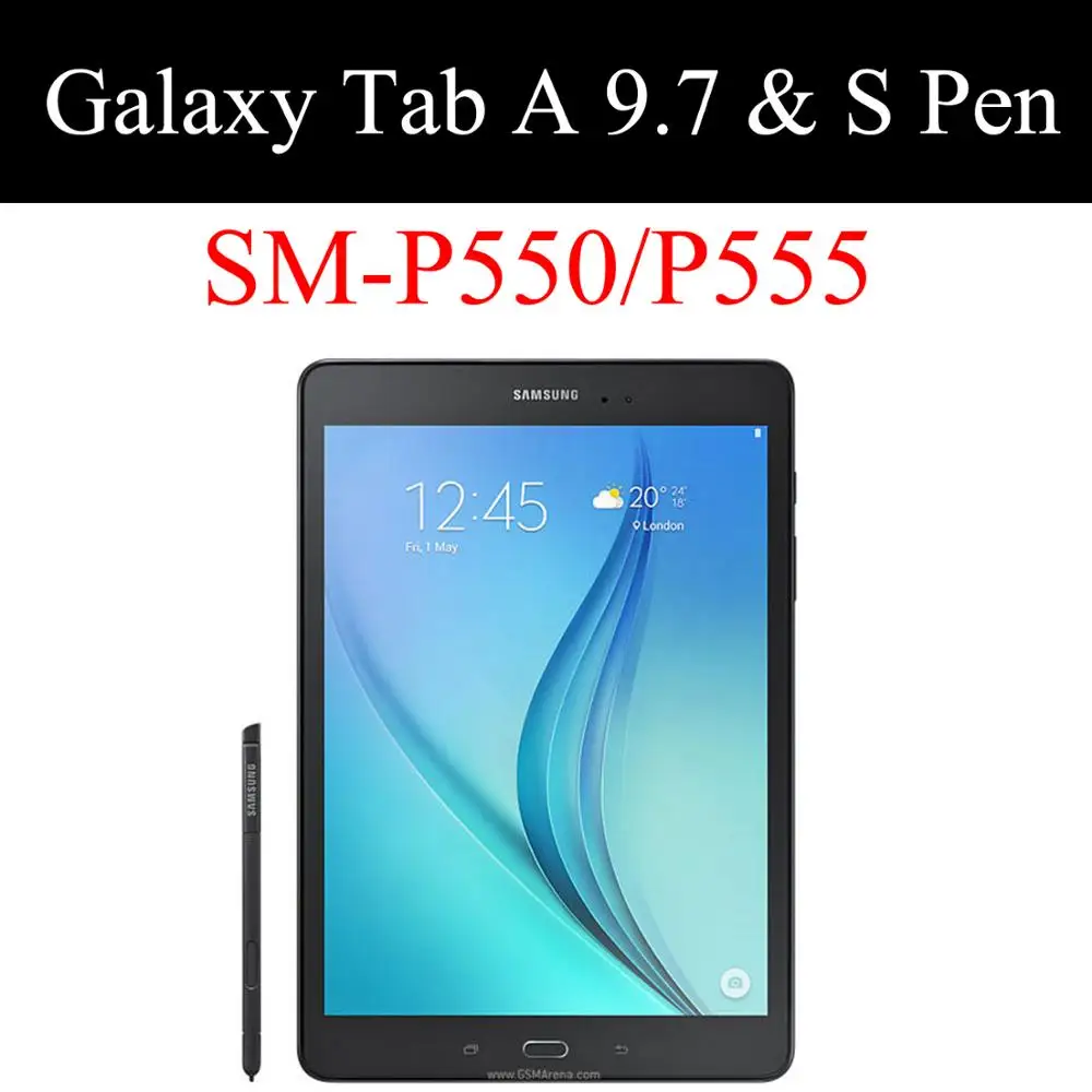 

Cartoon Tablet case for Samsung Galaxy Tab A 9.7" S Pen Smart wake Sleep fundas fold Stand Painted cover for TabA SM-P550/P555