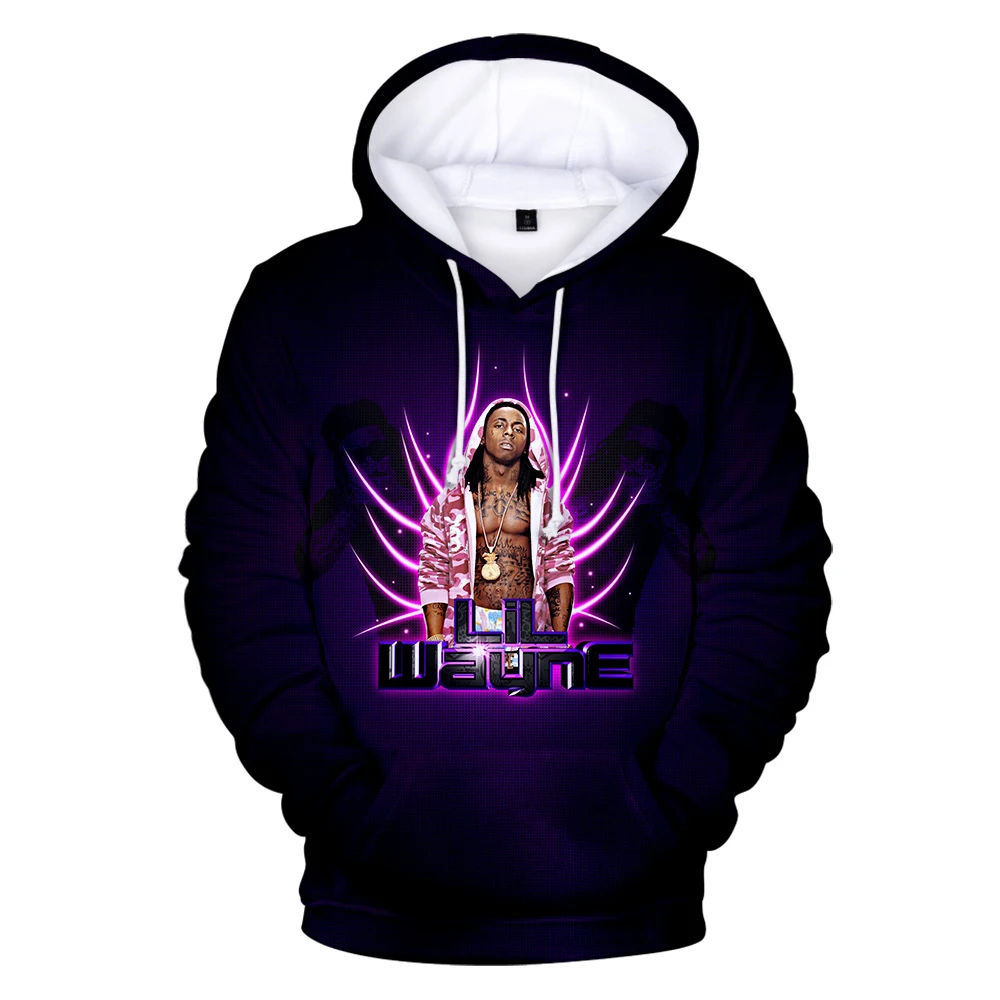 Горячая американская певица Lil Wayne 3D печать толстовки для мужчин/женщин с длинным