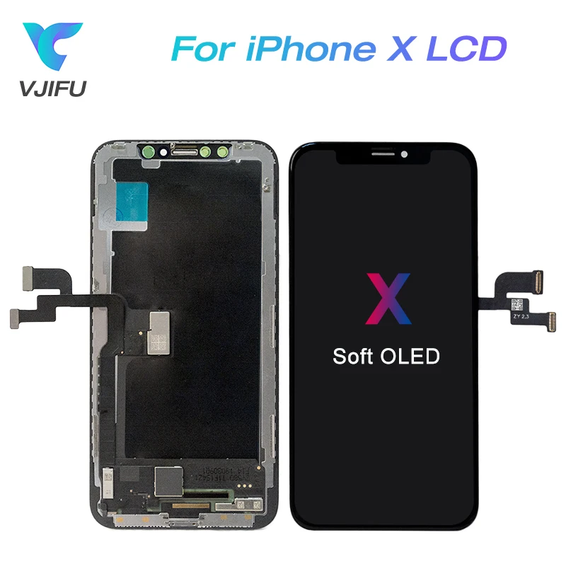 Улучшенный мягкий ЖК дисплей OLED для iPhone X жесткий сенсорный экран OEM с