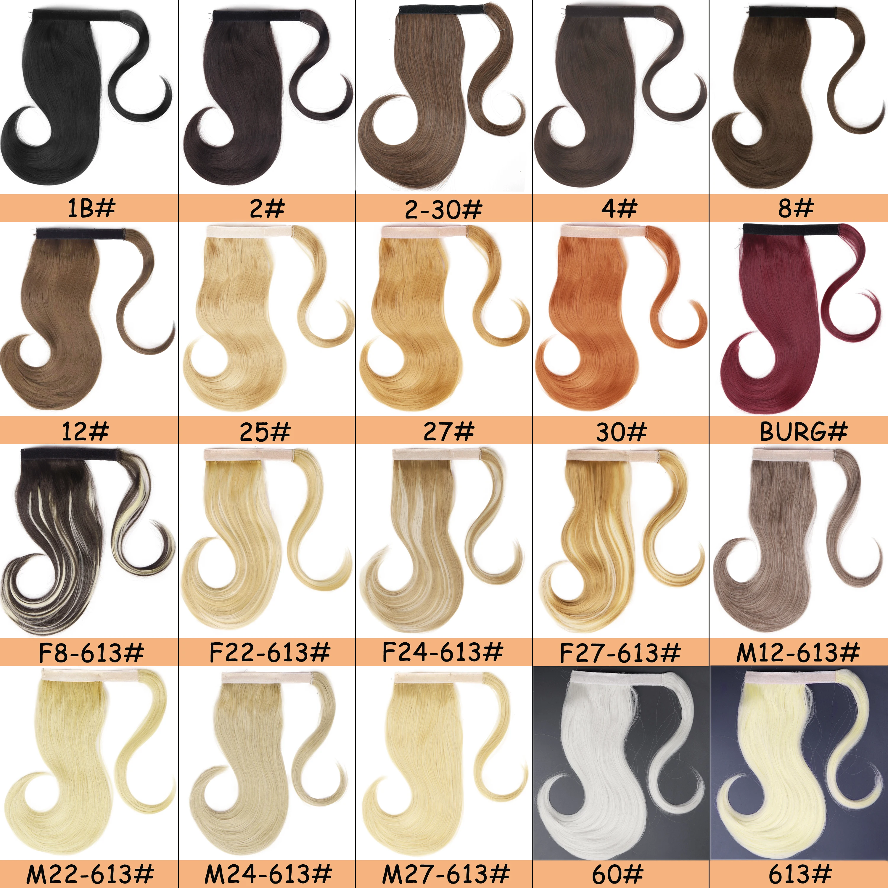 NICESY Synthetic Short Bounce Wraparound Ponytail Extensions Clip-in18In Heat Resistant Hair Suitable For White And Black Ladies | Шиньоны и