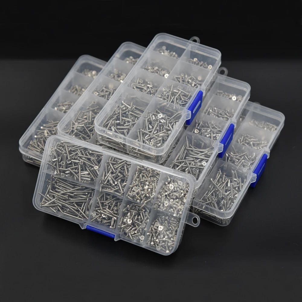 800 шт. M2 Нержавеющая сталь серебристо-потайной self-винт стук сборки посылка |