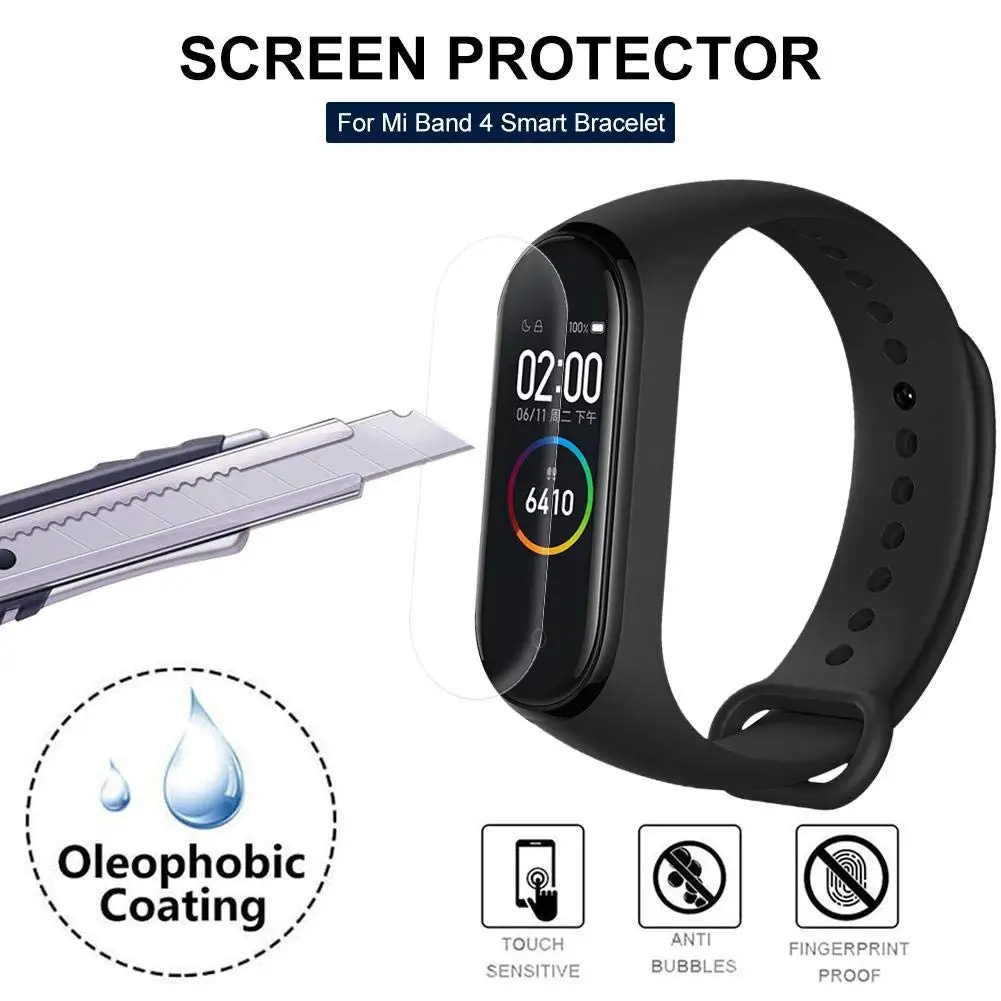 Mijobs Mi Band 3 4 защитная пленка для экрана мягкая Xiaomi аксессуары умного браслета