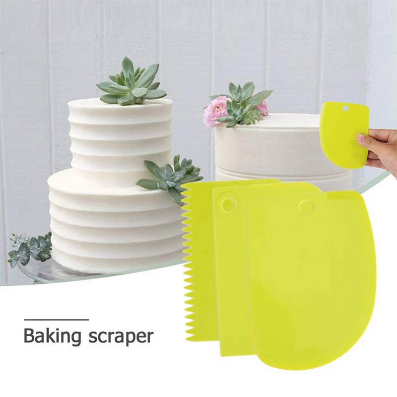 

Butter Knife Spatula Baking Pastry Tools Cutting for Bread Making & Cake Decoration Plastic Dough Scraper Dough Cutters Kitchen