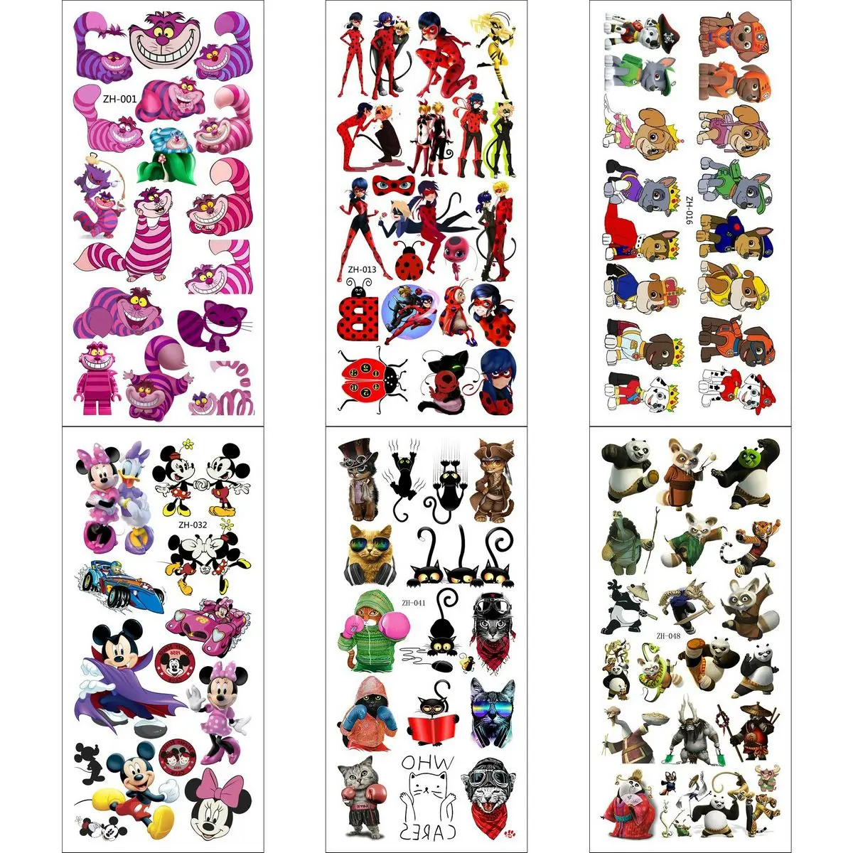 

6PCS/Lot Fake Tattoos Mandala Tattoo Waterproof Temporary Men Stickers Tatoo For Man Tatto Sticker Paper Body Tato Tattos