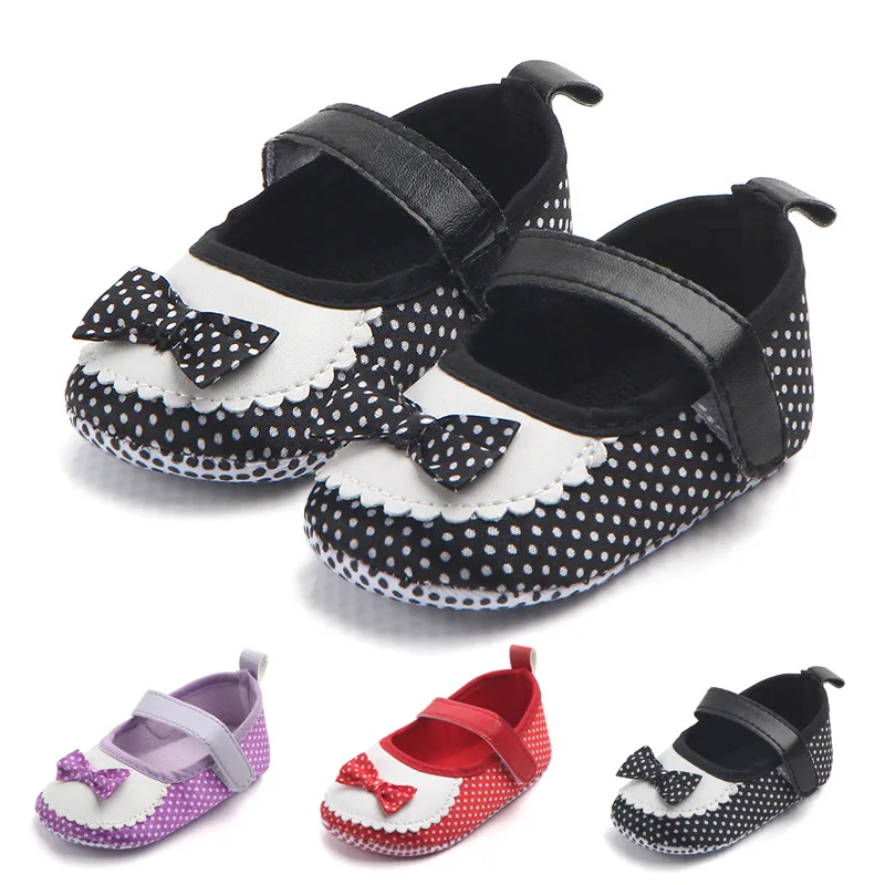 

Baby Girls Cotton Shoes Retro Spring Autumn Toddlers Prewalkers Bow-knot Cotton Shoes Infant Soft Bottom First Walkers 0-18M