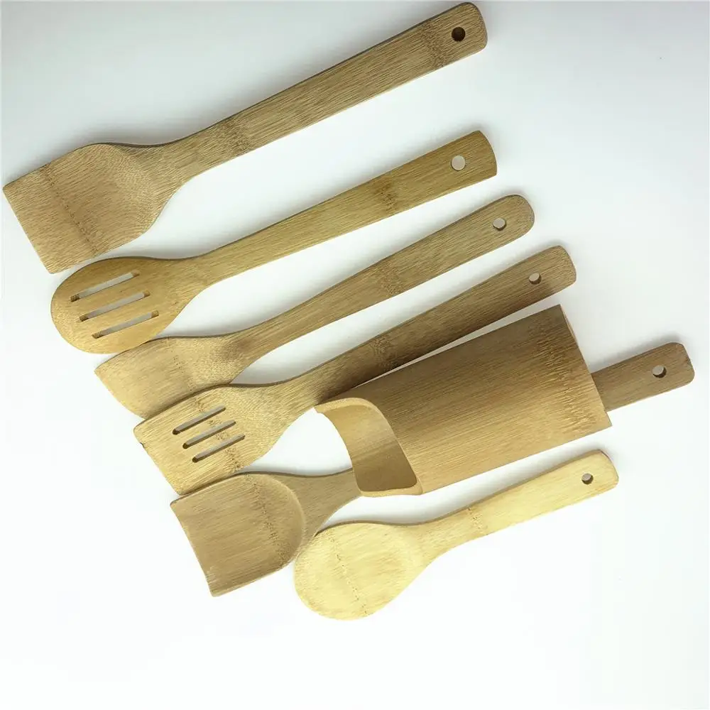 Деревянная бамбуковая лопатка деревянная с антипригарным покрытием Бамбуковая