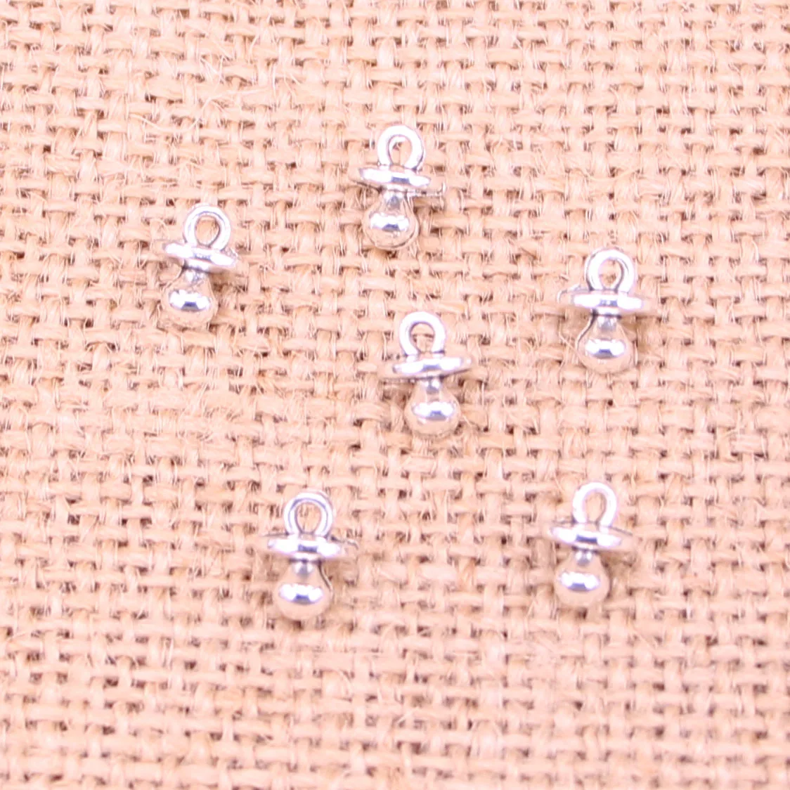 50 шт. детские соски Бинки Прорезыватель подвески металлические для браслета и