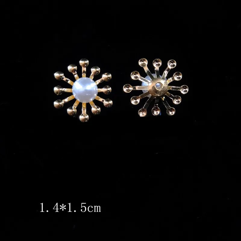 10pcs Metal Flower pearl Bead Caps Diy handmade Hand Made Jewelry Accessories wholesale | Украшения и аксессуары