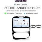 Автомагнитола Carplay на Android 11 для Renault CLIO 2017 2018 2019 ATMT 4G LTE, автомобильный мультимедийный плеер с GPS, Wi-Fi, Bluetooth 6 + 128, стерео