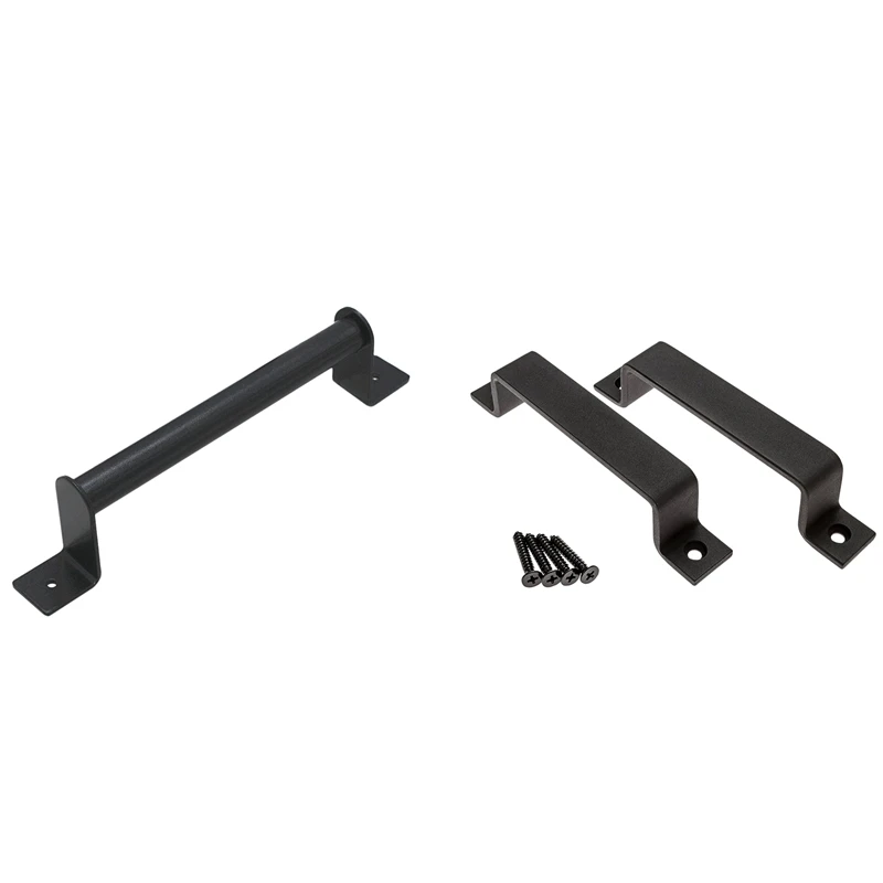 Топ-3 шт раздвижные двери сарая ручка тяга набор цилиндрическая для садовые