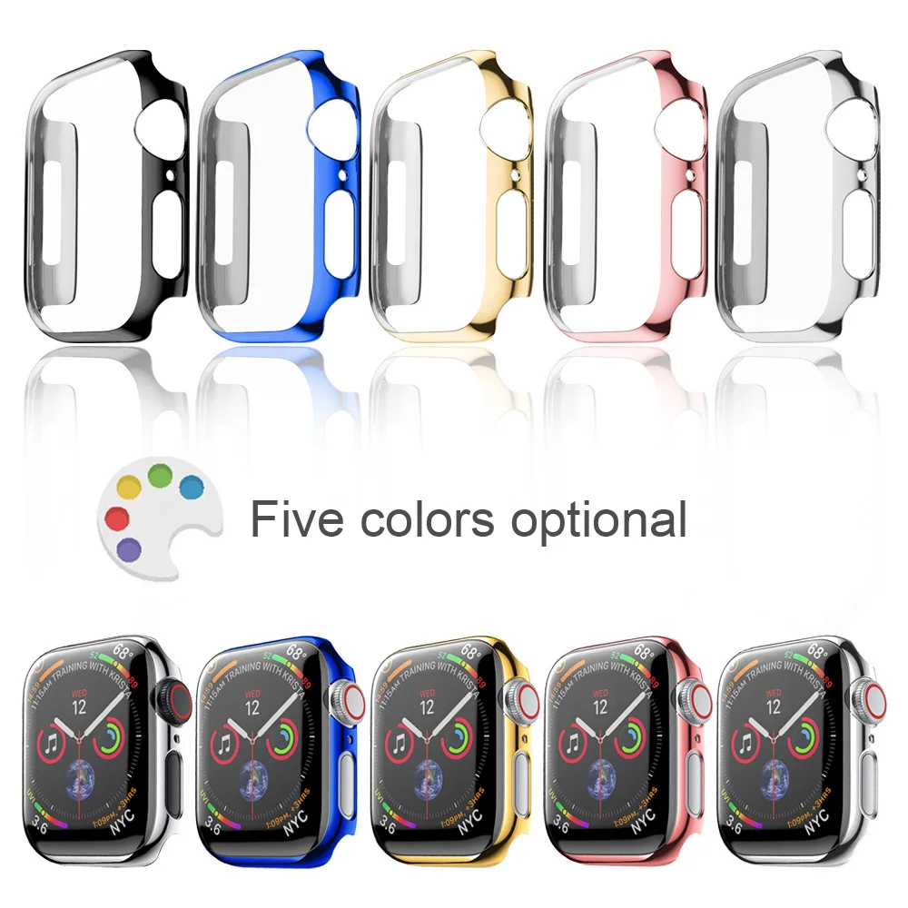 Защитный чехол для apple watch 42 мм 38 44 40 бампер Защитная пленка экрана покрытие 5 4 3 2