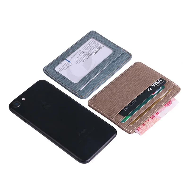 

Lichee Pattern Bank Card Package Coin Bag Card Holder Travel Leather Men Wallets Women Credit Card Holder Cover
