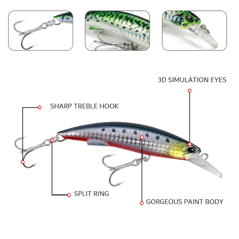 

NEW Minnow 92mm 40g fishing lures swimbait ice fish crankbait whopper plopper Sink bass loud rattling lure bait topwater pesca