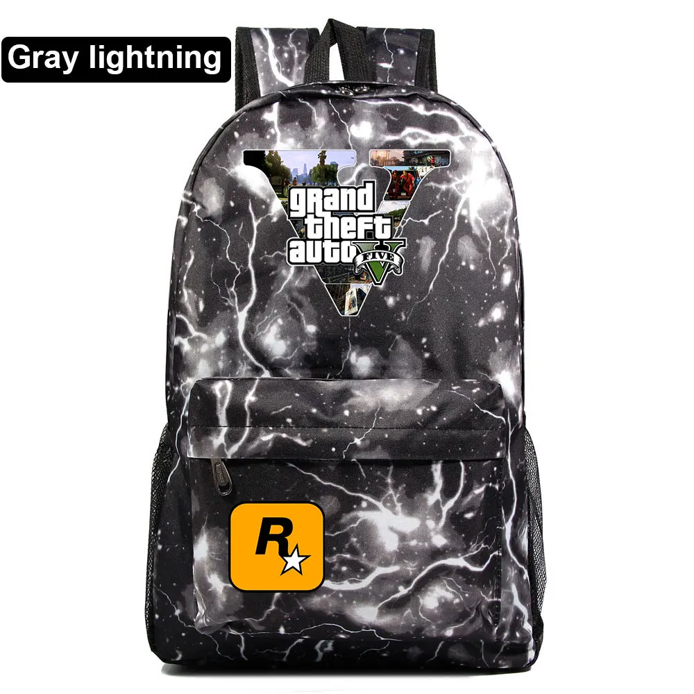 Подарочные игры с героями мультфильмов, GTA5, клетчатая школьная сумка ярких цветов для мальчиков и девочек, женский рюкзак, школьные сумки для подростков, холщовые мужские школьные рюкзаки