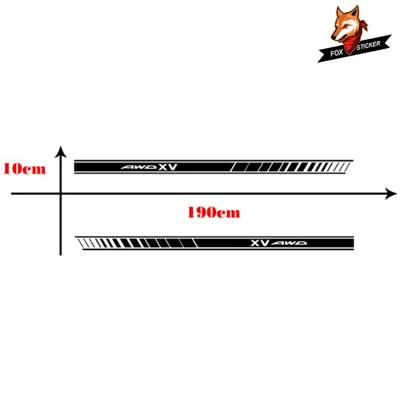 Двусторонняя глянцевая Автомобильная наклейка графика виниловые боковые полосы