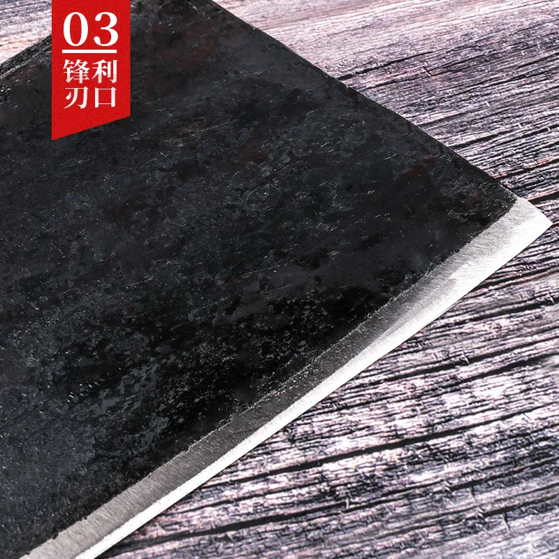 

Forged Butcher Kitchen Knife Cutter Handmade Chopping Bone Knives 1.8CM Thickness Blade 750g Weight Chef Knife Super Durable