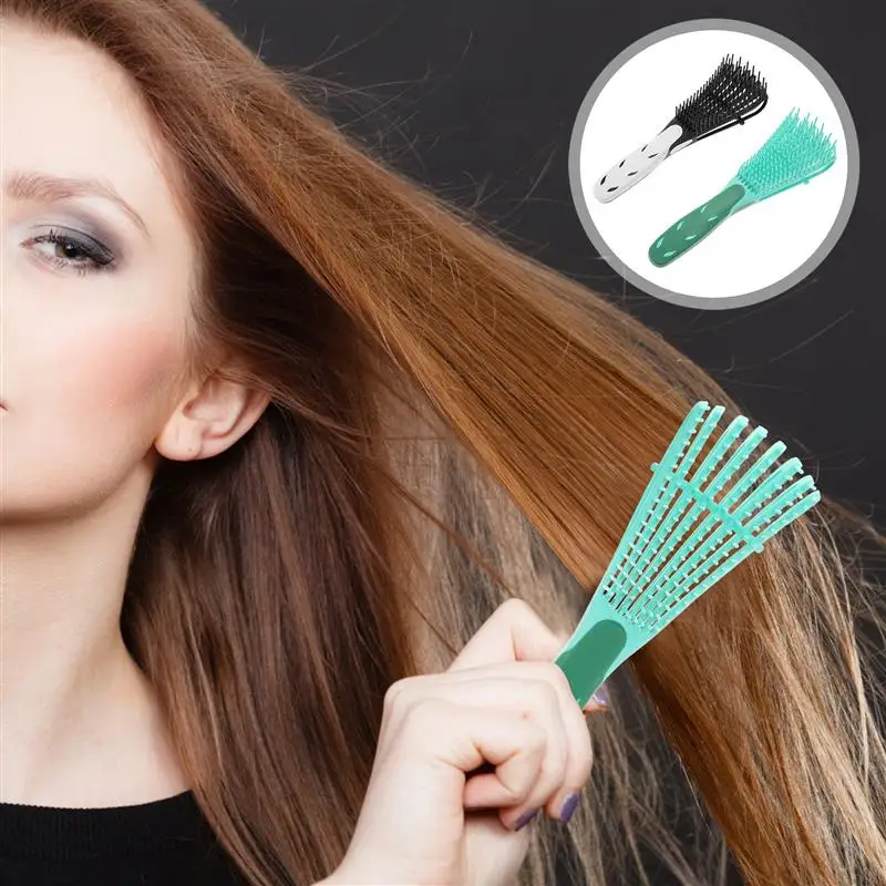 

1 Set 2Pcs Practical Hair Combs Creative Octopus Combs Hair Detangling Brushes
