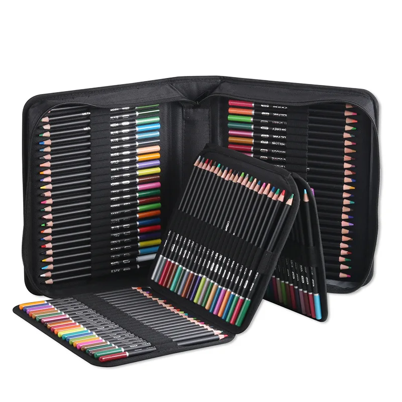 

180/144/96/74 Pcs Color Pencil and Sketch Pencils Set Oil Pencil 3.8mm Core Art Pencil Set, Coloring Gift for Artist Children