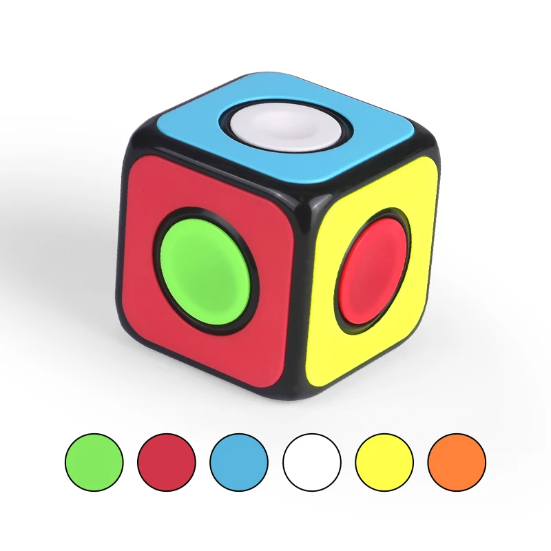 

QiYi 1x1x1 Magic Cube Spinner Puzzle Speed Cube Hand Spinner Cubes Antistress Toys