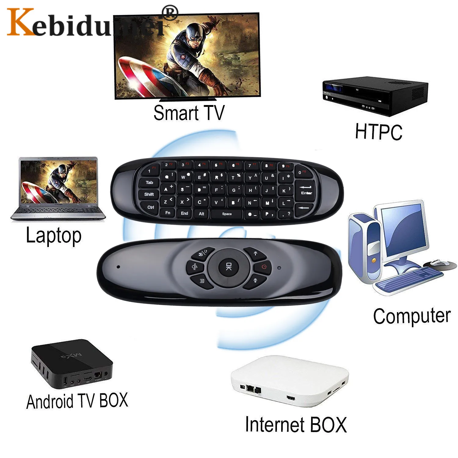 C120 Fly Air Mouse Гироскопический датчик английская русская клавиатура с подсветкой