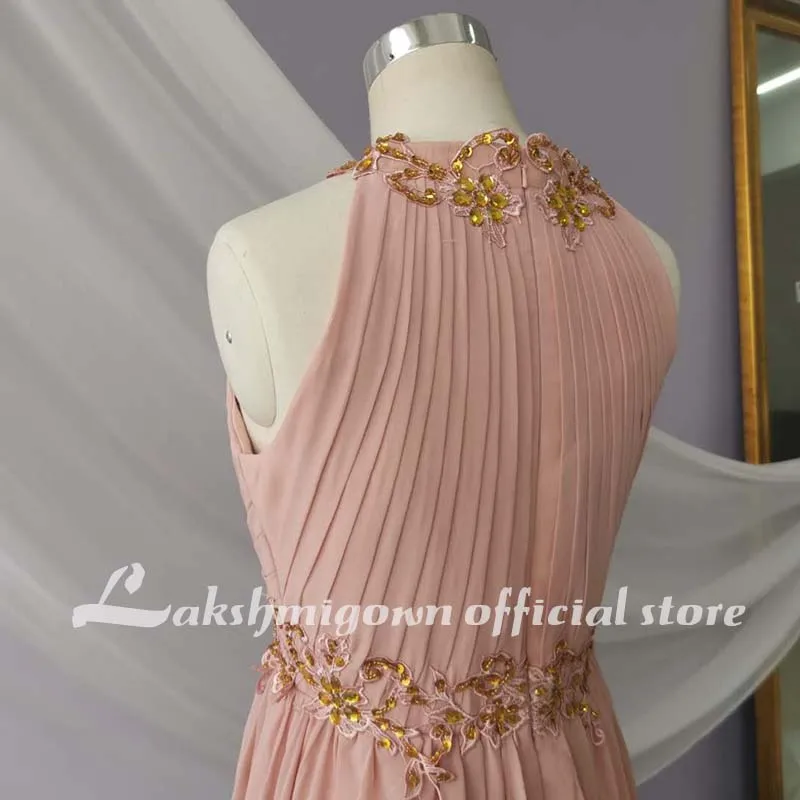 Vestido de novia bohemio de verano, ropa de boda de color rosa, fotos reales