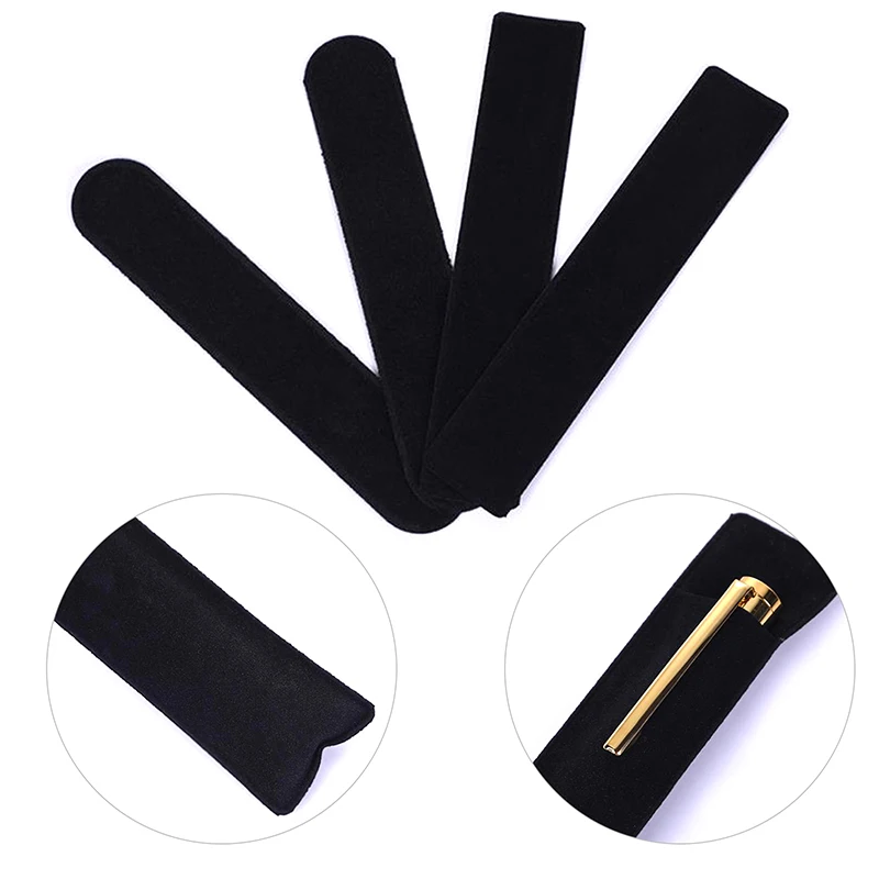 

10 шт. фланелевый чехол для ручки, чехол для ручки-карандаша, чехол для ручки в стиле ретро, черный портативный чехол для ручки, аксессуары, но...