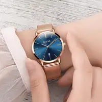 OLEVS Rose Gold Womens Watches Luxury Fashion Ladies Watch High Quality Quartz Wristwatch 30m Waterproof Female Bracelet Clock