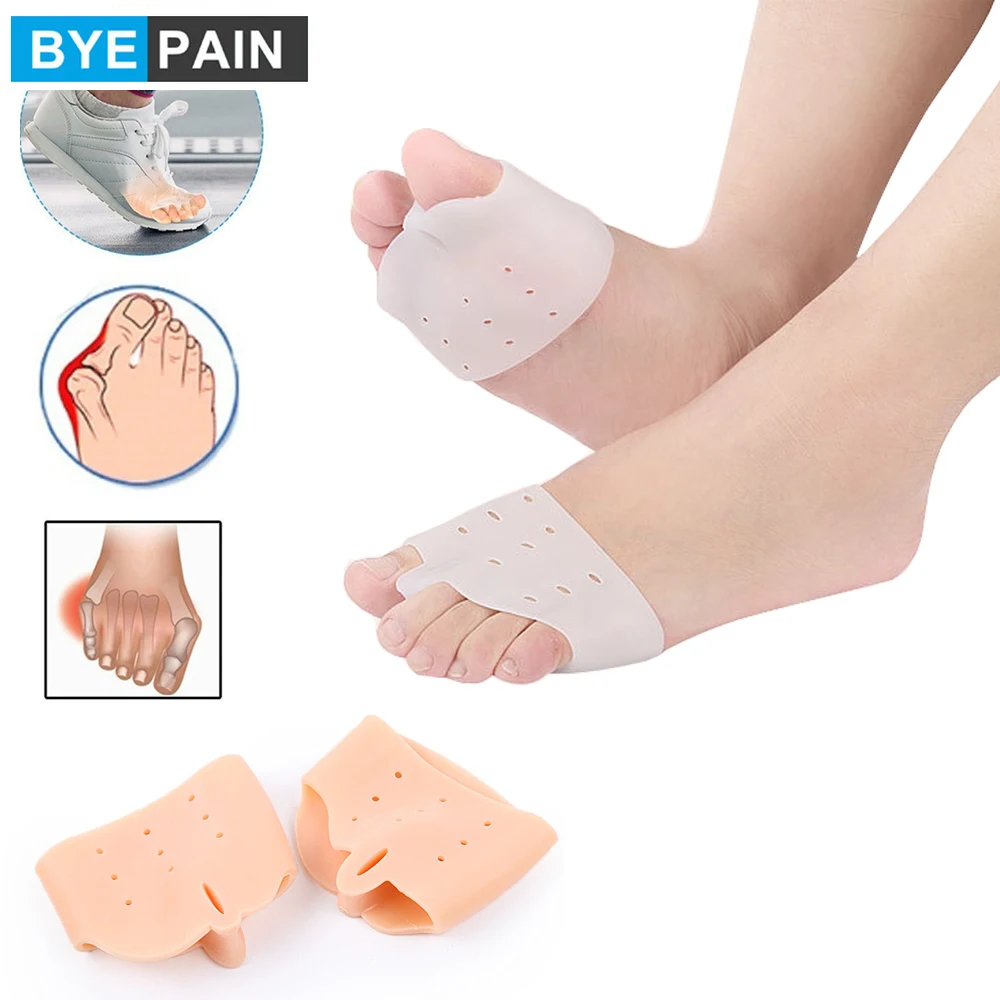 

1Pair BYEPAIN Bunion Corrector Gel Bunion Pads Splint Protector Sleeves Toe Hallux Valgus Relief Big Toe Spacers for Women Men
