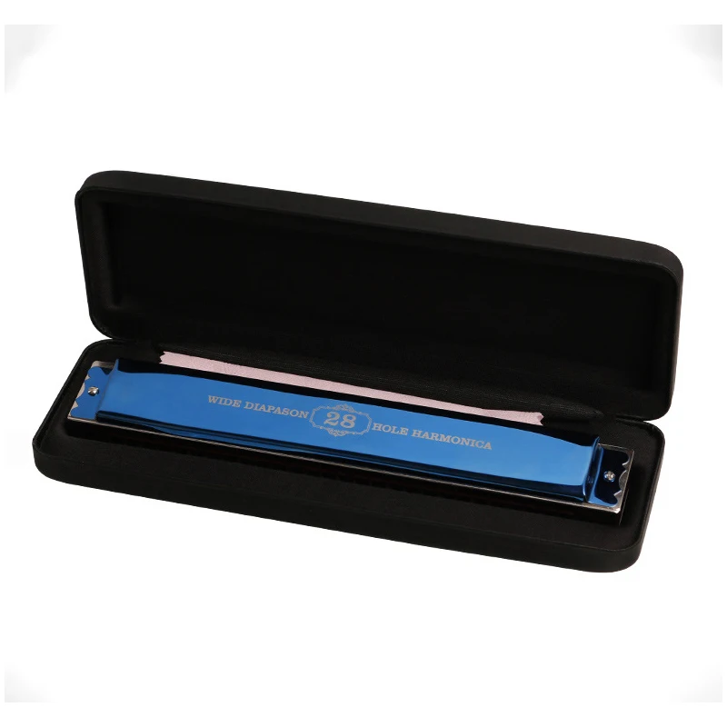 Harmonica Music Instrument 28 Hole C Tune Stress Polyphony Bruce Jazz Beginner Adult Professional Playing | Спорт и развлечения