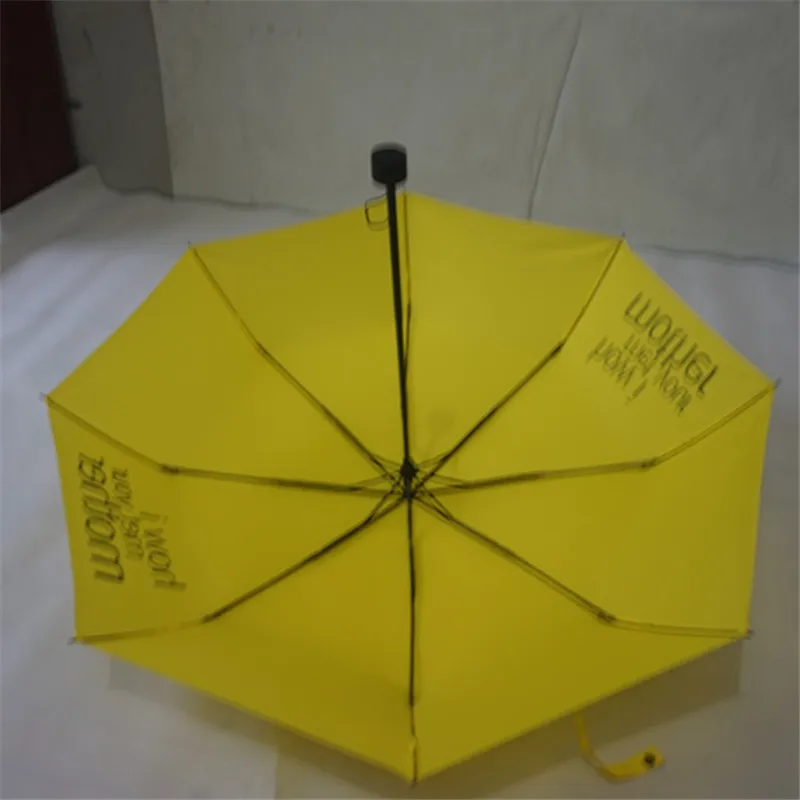 Складной зонт легкий желтый от дождя и солнца с защитой для путешествий|Зонтики| |
