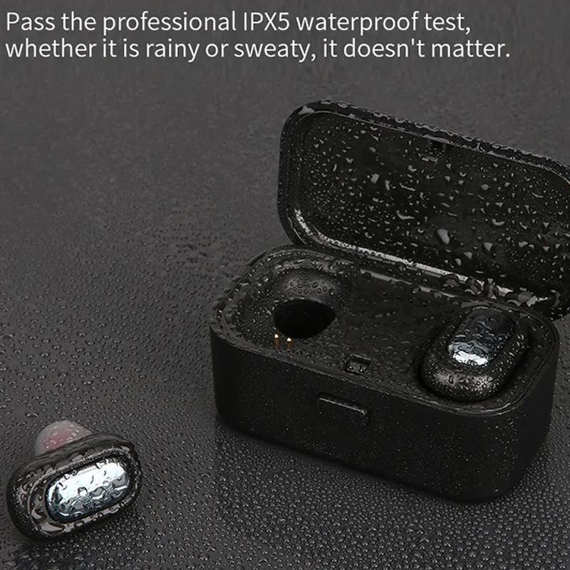 L1 Bluetooth Headset Tws Wireless Earphones 3D Stereo Sound Waterproof Earbuds Built-In Mic with Charging Box | Электроника