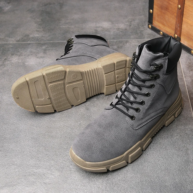 High Quality Fashion Winter Men's Martin Boots Warm Working Lace Up Desert Round Toe Top Shoes YGd-M2805 | Спорт и развлечения
