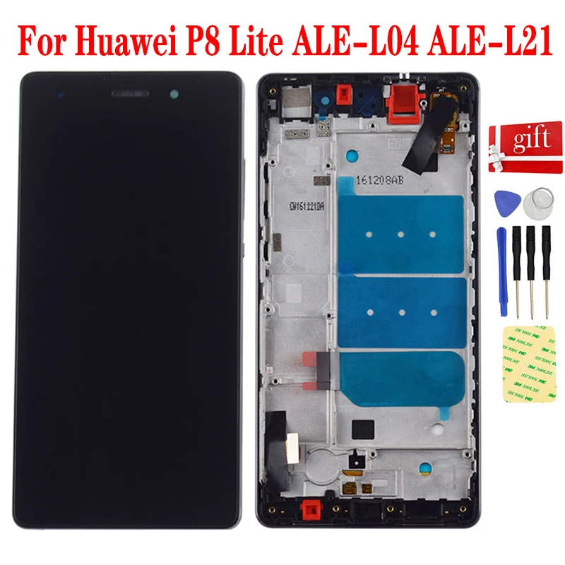 LCD For Huawei P8 Lite ALE-L04 ALE-L21 LCD Display Screen Panel Monitor Touch Screen Digitizer Sensor Assembly Replacement