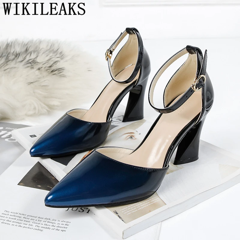 Туфли-лодочки женские на высоком каблуке пикантные вечерние туфли-лодочки